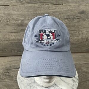 2010 US Open Pebble Beach Golf Hat Members Cap‎ USGA Adjustable Strapback Blue